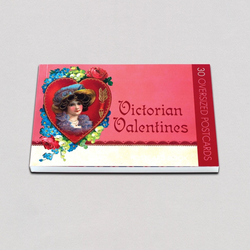 Flying Elephant brand. Victorian Valentine book. 30 unique vintage postcards.